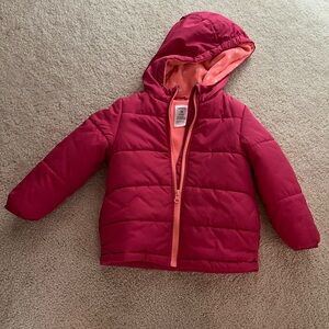 Pink winter coat